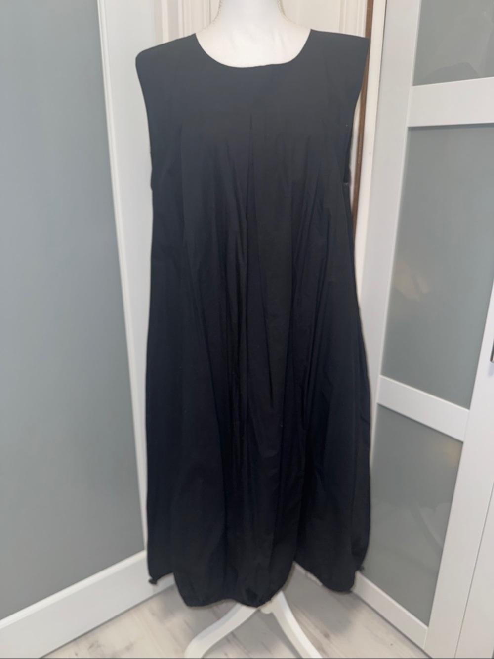 Classic Black Sleeveless A-Line Dress